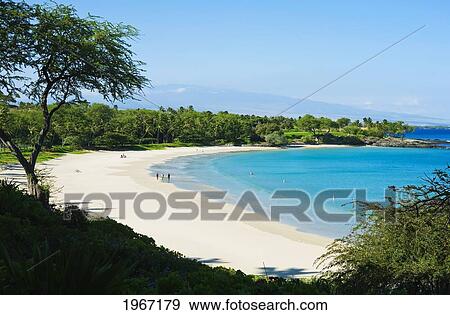 Hawaii, Big Island, Kohala Coast, Mauna Kea Resort, Mauna Kea Beach (Kauna'oa Beach). View Large Photo Image Stock Photo - Hawaii, Big Island, Kohala Coast, Mauna Kea Resort, Mauna Kea Beach (Kauna'oa Beach).. Fotosearch