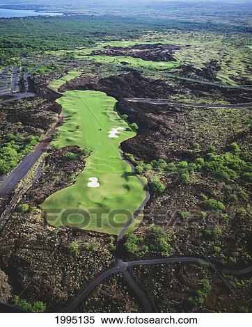 Stock Photography - Hawaii, Big Island, North Kohala Coast, Mauna Lani Resort, Francis I'i Brown Golf Course.. Fotosearch