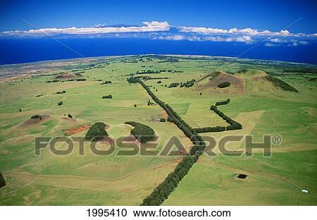 Hawaii, Big Island, North Kohala, Aerial View With Maui In The Distance View Large Photo Image Stock Image - Hawaii, Big Island, North Kohala, Aerial View With Maui In The Distance. Fotosearch
