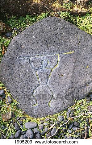 Hawaii, Big Island, South Kohala, Hawaiian Petroglyphs, Anaeho'omalu View Large Photo Image Stock Photo - Hawaii, Big Island, South Kohala, Hawaiian Petroglyphs, Anaeho'omalu. Fotosearch