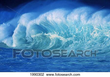 Hawaii, Big Island, Waimea, Breaking Wave Whitewash View Large Photo Image Stock Image - Hawaii, Big Island, Waimea, Breaking Wave Whitewash. Fotosearch