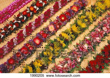 Stock Photography - Hawaii, Hawaiian Leis. Fotosearch