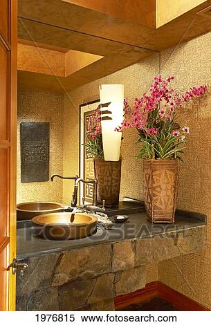 Stock Photography - Hawaii, Interior Of Beautiful Modern Bathroom.. Fotosearch