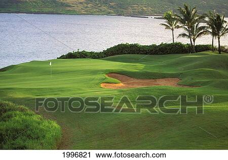 Hawaii, Kauai, Lihue, Kauai Lagoons Resort, Kiele Golf Course, 15Th Hole View Large Photo Image Stock Image - Hawaii, Kauai, Lihue, Kauai Lagoons Resort, Kiele Golf Course, 15Th Hole. Fotosearch