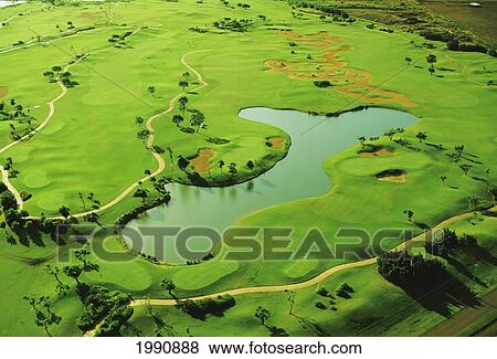 Stock Photo - Hawaii, Kauai, Lihue, Kauai Lagoons Resort, Kiele Golf Course. Fotosearch
