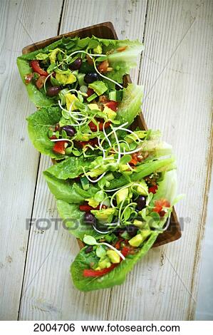 Hawaii, Kauai, North Shore, Healthy Salad With Avocado, Sprouts And Lettuce Leaves. View Large Photo Image Stock Photograph - Hawaii, Kauai, North Shore, Healthy Salad With Avocado, Sprouts And Lettuce Leaves.. Fotosearch