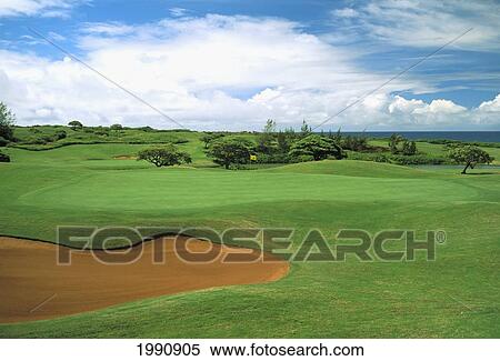 Hawaii, Kauai, Poipu Bay Golf Course View Large Photo Image Stock Photography - Hawaii, Kauai, Poipu Bay Golf Course. Fotosearch