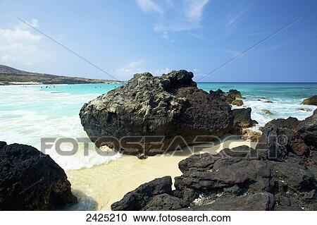 Hawaii, Kauai, rocks on the Kauai coast. View Large Photo Image Stock Image - Hawaii, Kauai, rocks on the Kauai coast.. Fotosearch