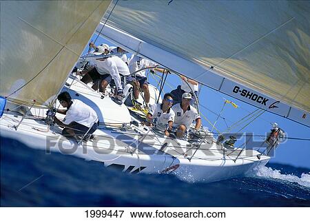 Hawaii, Kenwood Cup, Crew On Yacht, Close-Up Side View View Large Photo Image Stock Photo - Hawaii, Kenwood Cup, Crew On Yacht, Close-Up Side View. Fotosearch