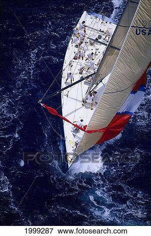 Hawaii, Kenwood Cup, Overview Of Yacht View Large Photo Image Stock Photo - Hawaii, Kenwood Cup, Overview Of Yacht. Fotosearch