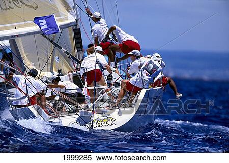 Hawaii, Kenwood Cup, Stern Of Seahawk, Team In Action View Large Photo Image Stock Photography - Hawaii, Kenwood Cup, Stern Of Seahawk, Team In Action. Fotosearch