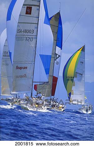 Hawaii, Kenwood Cup Yacht Race, Several Yachts, Colorful Spinnakers View Large Photo Image Stock Photography - Hawaii, Kenwood Cup Yacht Race, Several Yachts, Colorful Spinnakers. Fotosearch