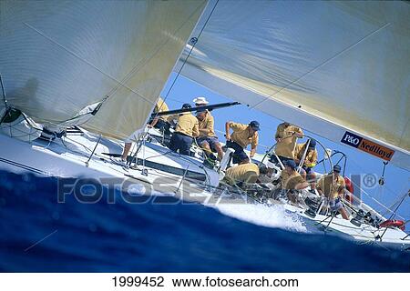 Hawaii, Kenwood Cup Yacht Race, Close-Up Side View Of Boat And Crew View Large Photo Image Stock Image - Hawaii, Kenwood Cup Yacht Race, Close-Up Side View Of Boat And Crew. Fotosearch