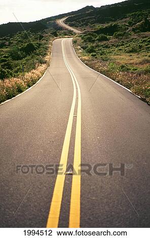 Hawaii, Maui, Country Road Through Rolling Hills View Large Photo Image Stock Image - Hawaii, Maui, Country Road Through Rolling Hills. Fotosearch