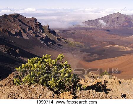 Hawaii, Maui, Haleakala Crater, Haleakala National Park View Large Photo Image Picture - Hawaii, Maui, Haleakala Crater, Haleakala National Park. Fotosearch
