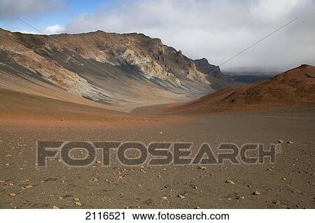 Hawaii, Maui, Haleakala, The sweeping sands of Haleakala Crater. View Large Photo Image Stock Image - Hawaii, Maui, Haleakala, The sweeping sands of Haleakala Crater.. Fotosearch