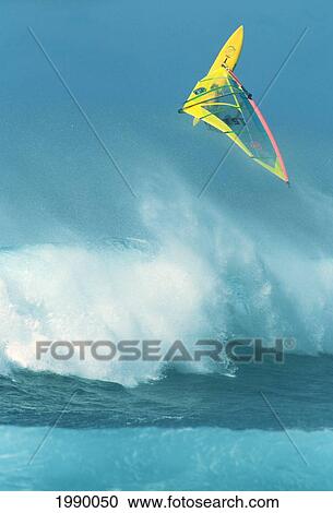Hawaii, Maui, Ho'okipa, Alex Aguera Airborne Over Huge Wave View Large Photo Image Stock Image - Hawaii, Maui, Ho'okipa, Alex Aguera Airborne Over Huge Wave. Fotosearch