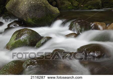 Stock Photo - Hawaii, Maui, Iao River Valley waterfall.. Fotosearch