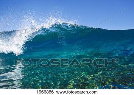 Hawaii, Maui, Kapalua, Crystal Clear Wave Breaks View Large Photo Image Stock Photograph - Hawaii, Maui, Kapalua, Crystal Clear Wave Breaks. Fotosearch