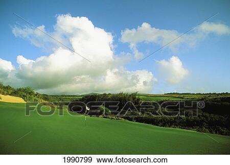 Stock Photo - Hawaii, Maui, Kapalua Golf Club Plantation Course. Fotosearch