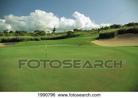 Stock Photograph - Hawaii, Maui, Kapalua Golf Club Plantation Course. Fotosearch
