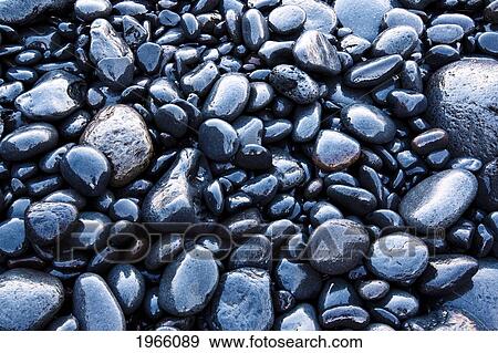 Stock Photo - Hawaii, Maui, Kaupo, Close-Up Of River Rocks.. Fotosearch