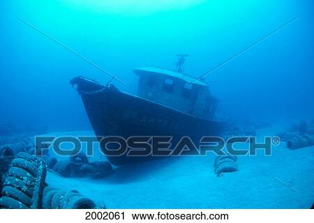 Hawaii, Maui, Kihei, Front View Of St. Anthony Wreck In Deep Blue Water View Large Photo Image Stock Image - Hawaii, Maui, Kihei, Front View Of St. Anthony Wreck In Deep Blue Water. Fotosearch