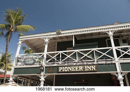 Hawaii, Maui, Lahaina, Front & Canal St. With Pioneer Inn At The Corner. View Large Photo Image Stock Image - Hawaii, Maui, Lahaina, Front & Canal St. With Pioneer Inn At The Corner.. Fotosearch
