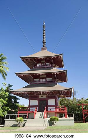 Picture - Hawaii, Maui, Lahaina, Jodo Mission Buddhist Cultural Park.. Fotosearch