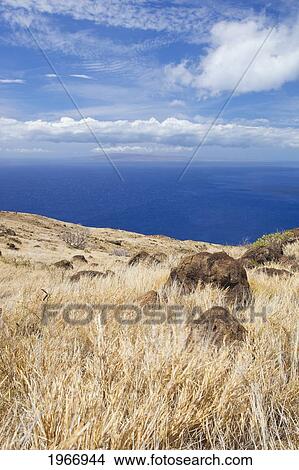 Hawaii, Maui, Ma'alaea, View Of Ocean From The Historic Ma'alaea To Lahina Pali Trail View Large Photo Image Picture - Hawaii, Maui, Ma'alaea, View Of Ocean From The Historic Ma'alaea To Lahina Pali Trail. Fotosearch