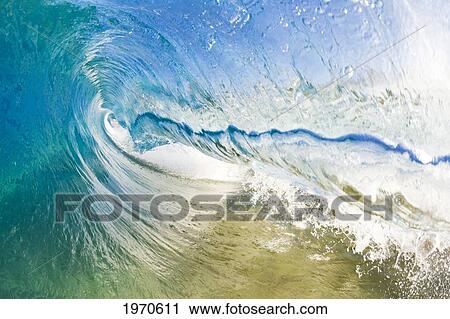 Hawaii, Maui, Makena Beach, Beautiful Wave Breaking Along Shore. View Large Photo Image Stock Image - Hawaii, Maui, Makena Beach, Beautiful Wave Breaking Along Shore.. Fotosearch