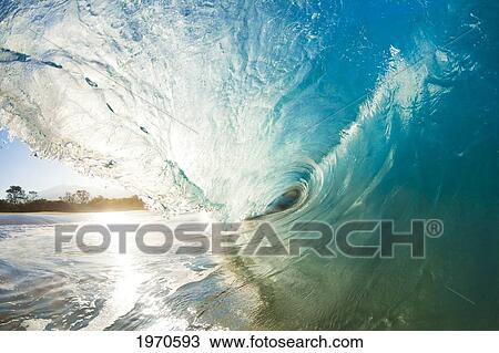 Hawaii, Maui, Makena Beach, Wave Breaking On Shore. View Large Photo Image Stock Image - Hawaii, Maui, Makena Beach, Wave Breaking On Shore.. Fotosearch