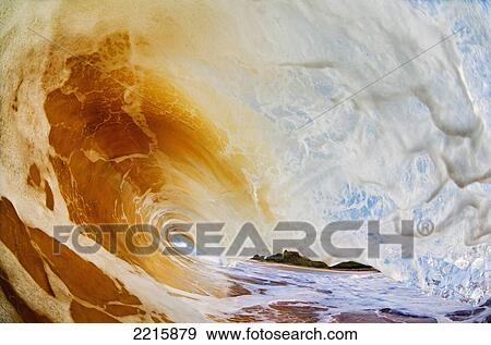 Hawaii, Maui, Makena, Beautiful wave breaking at the beach. View Large Photo Image Stock Photo - Hawaii, Maui, Makena, Beautiful wave breaking at the beach.. Fotosearch