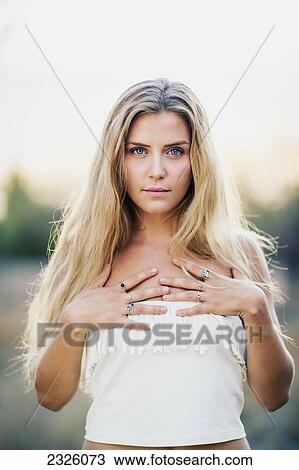 Hawaii, Maui, Portrait Of A Beautiful Young Blond Woman. View Large Photo Image Stock Image - Hawaii, Maui, Portrait Of A Beautiful Young Blond Woman.. Fotosearch