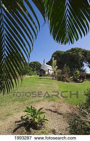 Hawaii, Maui, Wailua, Our Lady Of Fatima Shrine, Also Known As The Coral Miracle Church And St. Gabriel's Church, Near Marker 18 On The Road To Hana View Large Photo Image Stock Photo - Hawaii, Maui, Wailua, Our Lady Of Fatima Shrine, Also Known As The Coral Miracle Church And St. Gabriel's Church, Near Marker 18 On The Road To Hana. Fotosearch