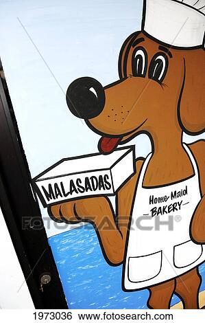Hawaii, Maui, Wailuku, Home Made Bakery Door Painting (Fresh Malasadas Baked Fresh Everyday). View Large Photo Image Stock Photograph - Hawaii, Maui, Wailuku, Home Made Bakery Door Painting (Fresh Malasadas Baked Fresh Everyday).. Fotosearch