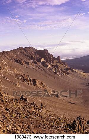 Hawaii, Maui, Western Rim Of Haleakala Crater. View Large Photo Image Stock Image - Hawaii, Maui, Western Rim Of Haleakala Crater.. Fotosearch