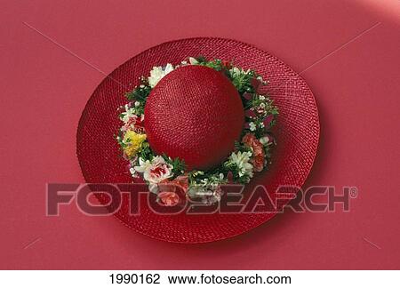 Stock Image - Hawaii, Mixed Wiliwili Haku Lei Hat Band. Fotosearch