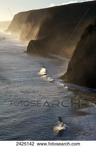 Hawaii, North Kohala, Pololu and Honokane Niu Valleys from Pololu Lookout. View Large Photo Image Stock Image - Hawaii, North Kohala, Pololu and Honokane Niu Valleys from Pololu Lookout.. Fotosearch