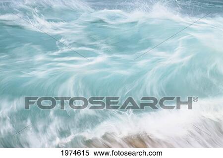 Stock Photography - Hawaii, Oahu, Beautiful Wave Breaking.. Fotosearch