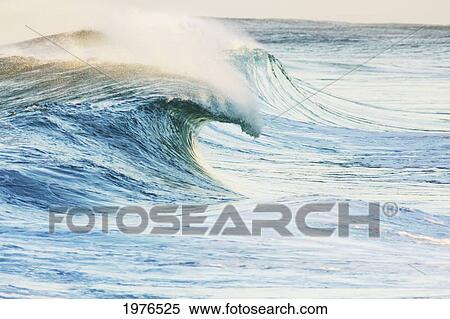 Hawaii, Oahu, Beautiful Wave Breaking. View Large Photo Image Stock Photography - Hawaii, Oahu, Beautiful Wave Breaking.. Fotosearch