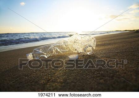 Hawaii, Oahu, Bottle Of Water On The Beach. View Large Photo Image Stock Image - Hawaii, Oahu, Bottle Of Water On The Beach.. Fotosearch