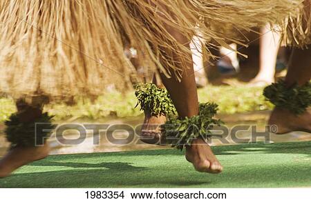 Hawaii, Oahu, Close-Up Of Hula Dancer Feet With Grass Skirts. View Large Photo Image Picture - Hawaii, Oahu, Close-Up Of Hula Dancer Feet With Grass Skirts.. Fotosearch