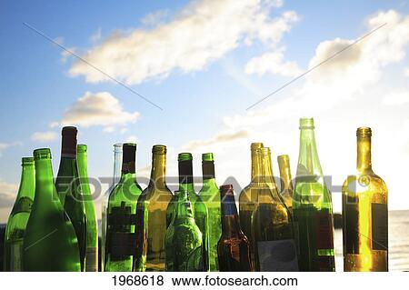 Hawaii, Oahu, Close Up Of Recyclable Glass Empty Wine And Beer Bottles View Large Photo Image Stock Photo - Hawaii, Oahu, Close Up Of Recyclable Glass Empty Wine And Beer Bottles. Fotosearch