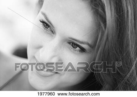 Hawaii, Oahu, Closeup Of Beautiful Girl (Black And White Photograph). View Large Photo Image Stock Image - Hawaii, Oahu, Closeup Of Beautiful Girl (Black And White Photograph).. Fotosearch