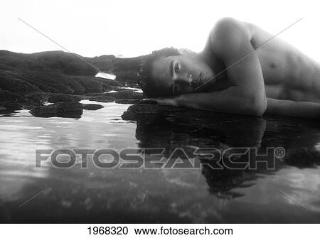 Hawaii, Oahu, Fit Young Male Enjoying A Warm Day In A Tidepool. View Large Photo Image Stock Image - Hawaii, Oahu, Fit Young Male Enjoying A Warm Day In A Tidepool.. Fotosearch