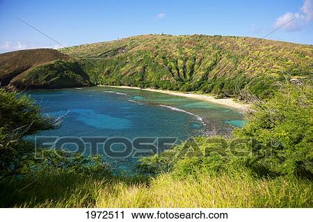 Stock Image - Hawaii, Oahu, Hanauma Bay Nature Preserve.. Fotosearch