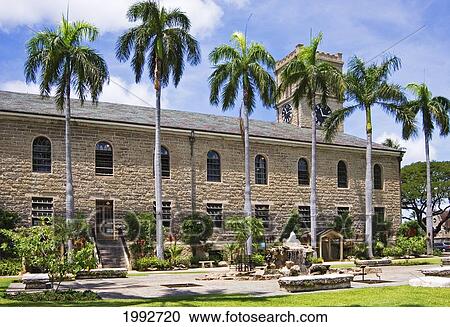 Hawaii, Oahu, Honolulu, Downtown Historic District, Kawaiahao Church Est. 1838. View Large Photo Image Stock Image - Hawaii, Oahu, Honolulu, Downtown Historic District, Kawaiahao Church Est. 1838.. Fotosearch