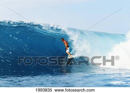 Hawaii, Oahu, North Shore, Backdoor Pipe, Pancho Sullivan Riding Wave View Large Photo Image Stock Photography - Hawaii, Oahu, North Shore, Backdoor Pipe, Pancho Sullivan Riding Wave. Fotosearch