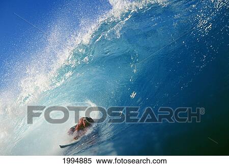 Hawaii, Oahu, North Shore, Banzai Pipeline, Pancho Sullivan Riding Wave View Large Photo Image Stock Photography - Hawaii, Oahu, North Shore, Banzai Pipeline, Pancho Sullivan Riding Wave. Fotosearch